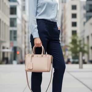 Tory Burch Robinson Light Blush Pink Satchel